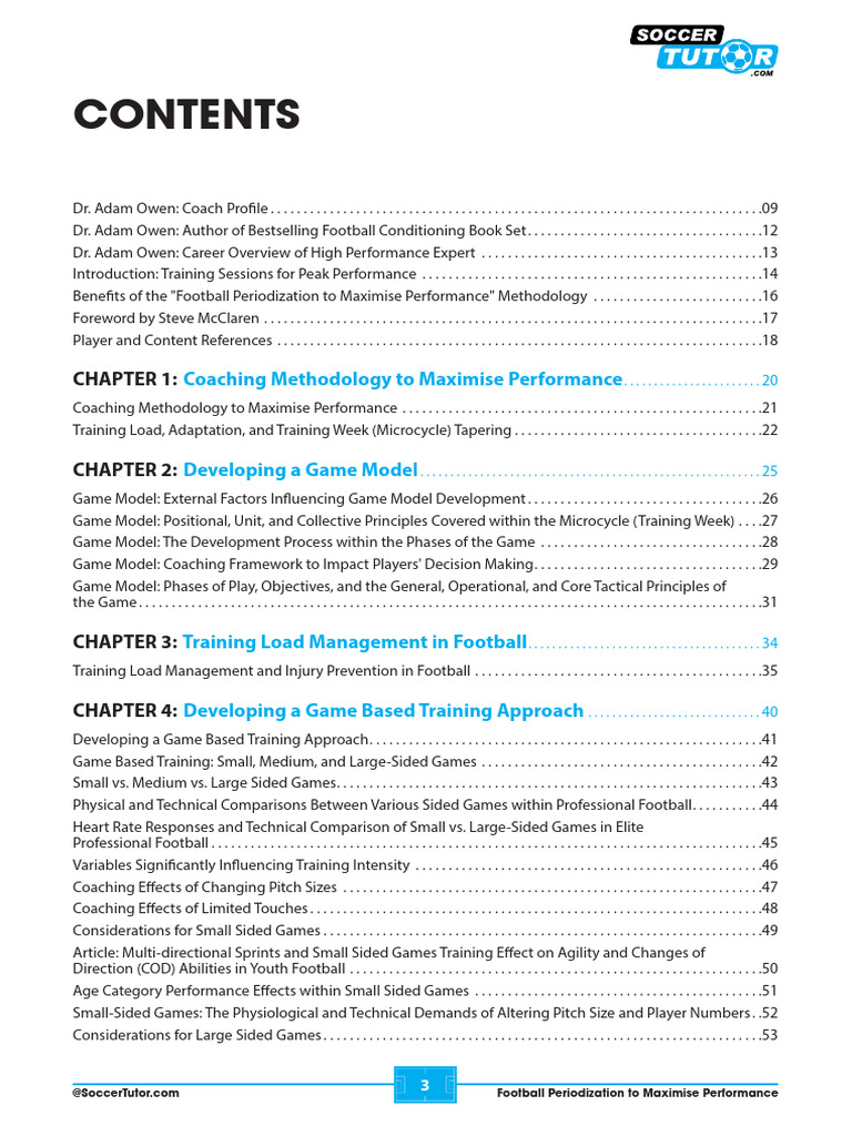 Football Periodization for Peak Performance | PDF | Computers