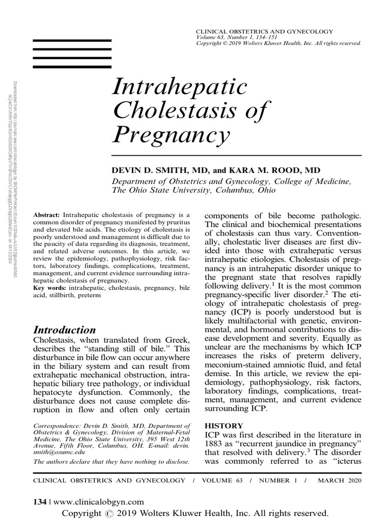 Intrahepatic Cholestasis Of Pregnancy: What Is It? – YERQ