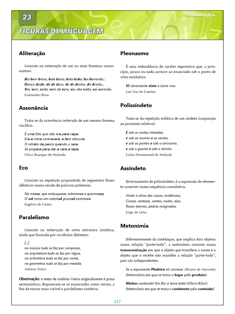 Figuras de Linguagem e Seus Exemplos | PDF | Metáfora | Amor