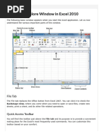 Parts of MS Excel Window | PDF