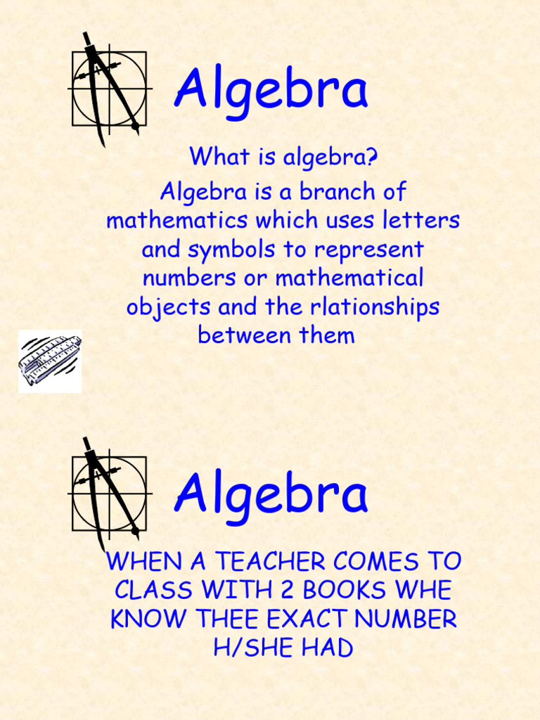 Algebra visual data 2