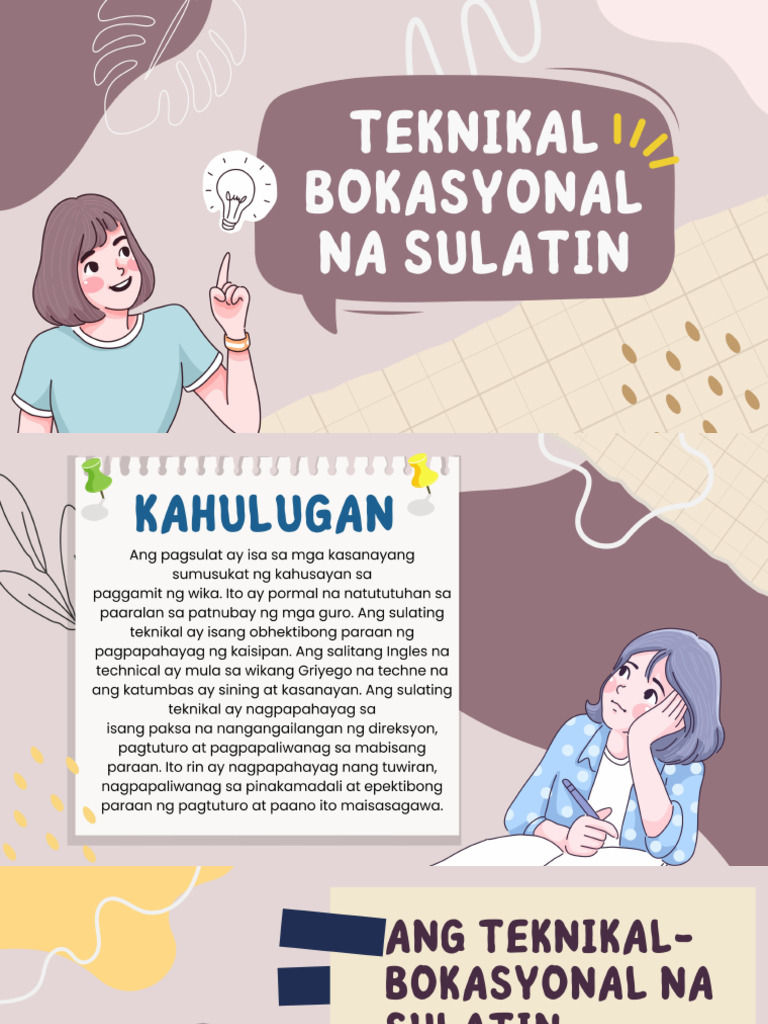Teknikal Bokasyonal Na Pagsulat | PDF