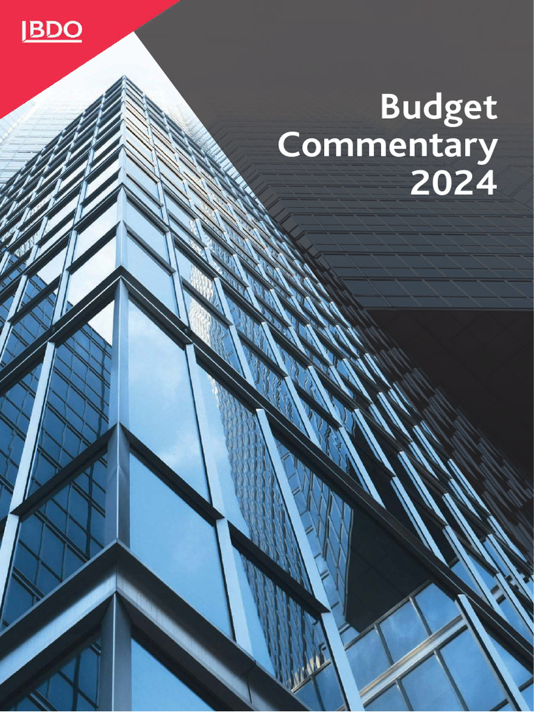 Bdo Budget Commentary 2024 Compressed Pdf Business Private Law