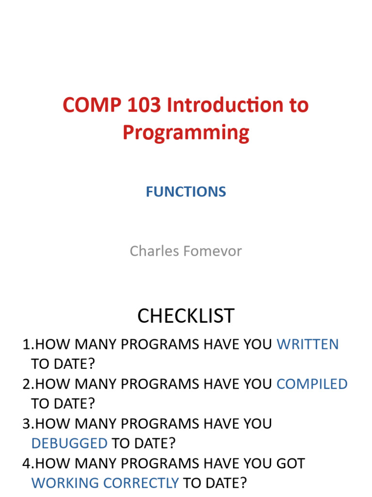 Functions in C++ Programming Basics | PDF | Parameter (Computer ...