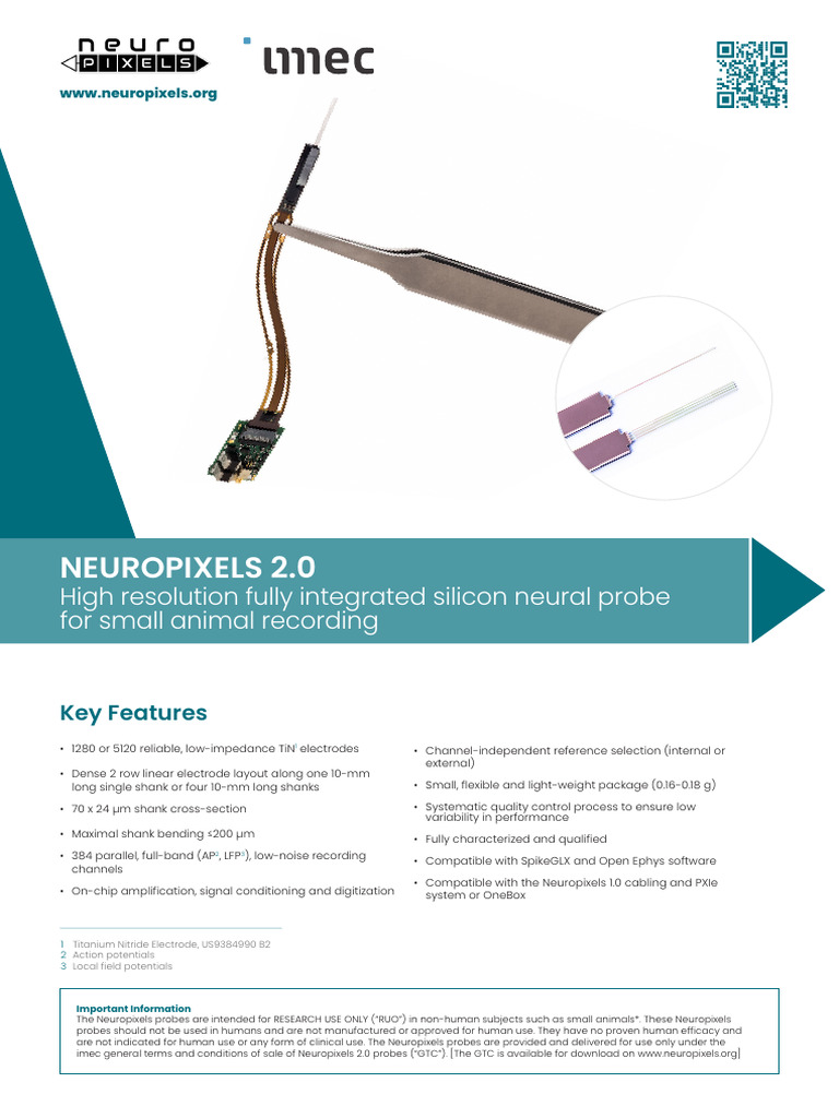 Neuropixels 2.0 Probes Overview | PDF | Analog To Digital Converter ...