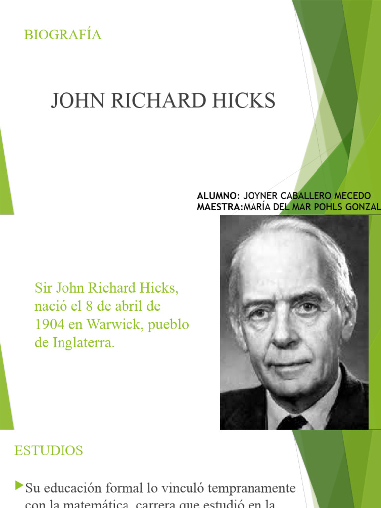 Joy caballero macedo john hicks pdf economias ciencias econ micas