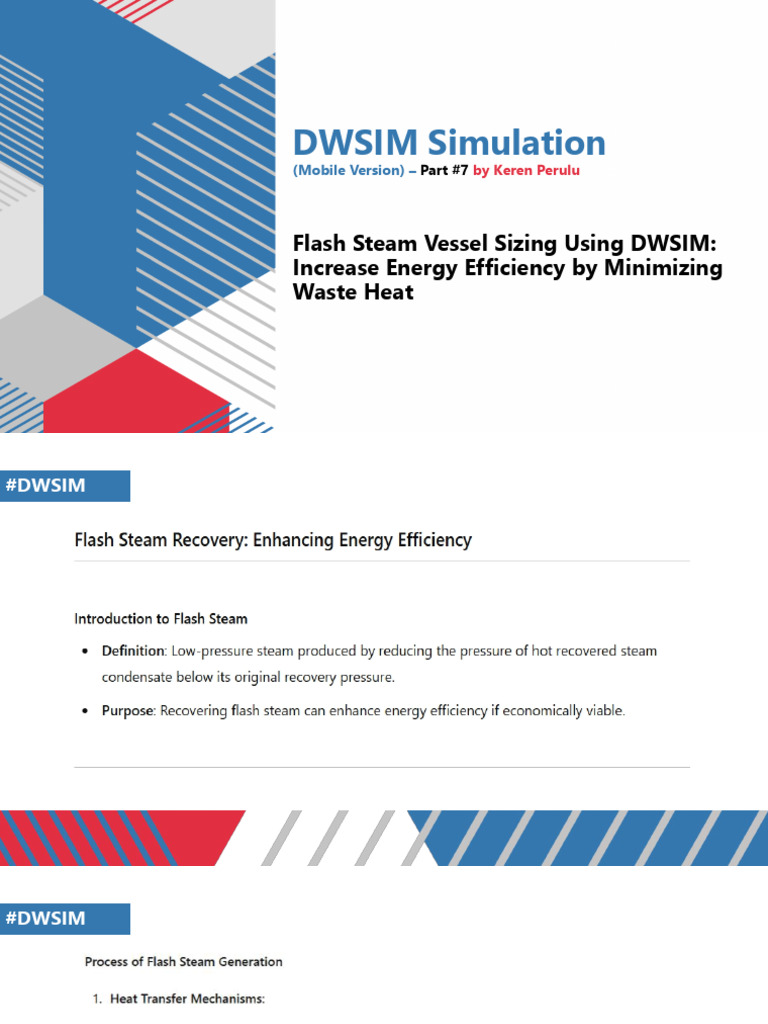 Flash Steam Vessel Sizing in DWSIM | PDF | Steam | Simulation