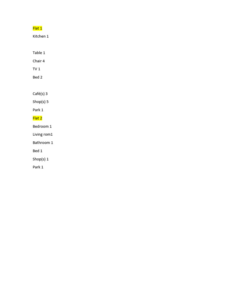 Flat 1 | PDF