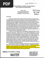 Fish Passage Mitigation of Impacts From Hydroelectric Power Projects in The United States