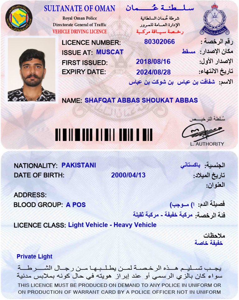 shafqat-electronic-driving-license-pdf