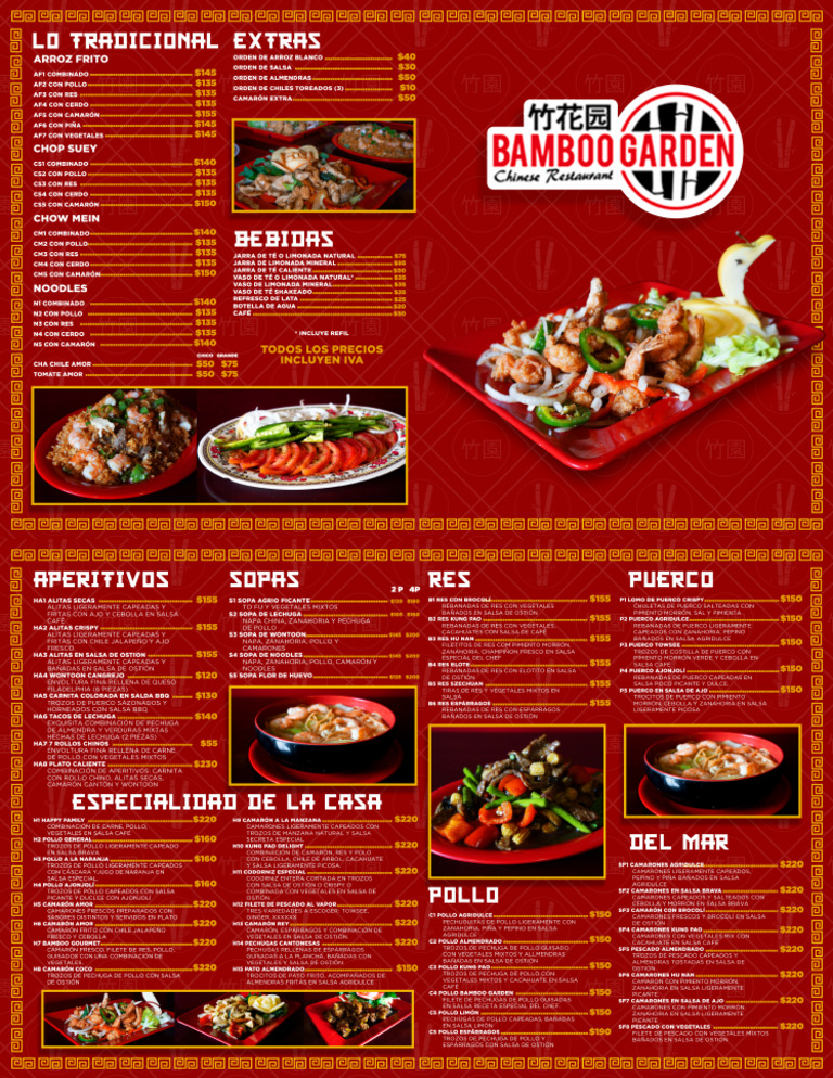 Menu Bamboo Garden 2020 | PDF