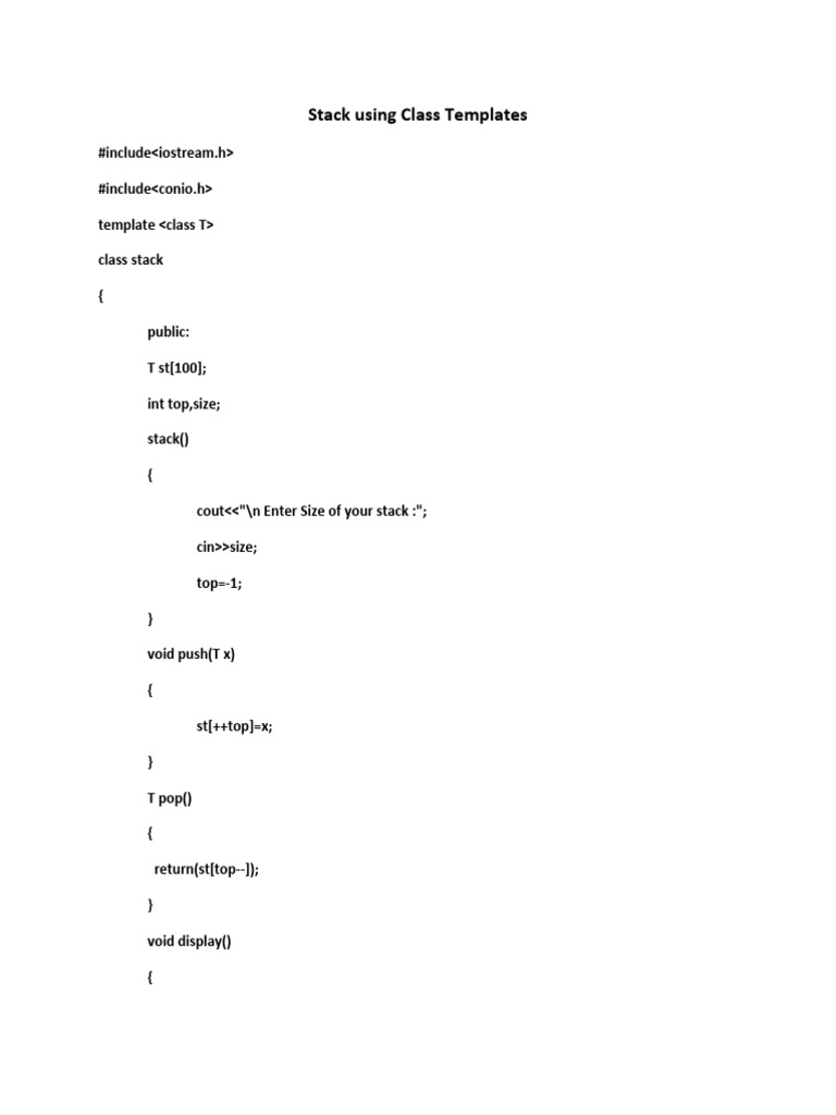 stack_and_queues_using_class_templates | PDF | Queue (Abstract Data ...