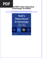 ebook download (eBook PDF) Vold's Theoretical Criminology 7th Edition all chapter