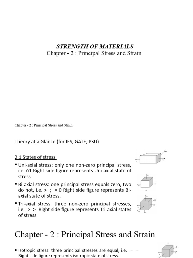 SoM Chapter 2 | PDF | Stress (Mechanics) | Shear Stress