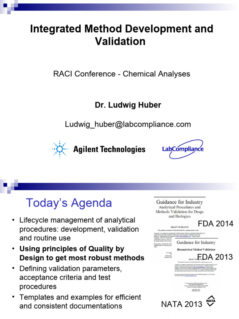 Huber 1 Method Validation | PDF | Analytical Chemistry | Detection Limit