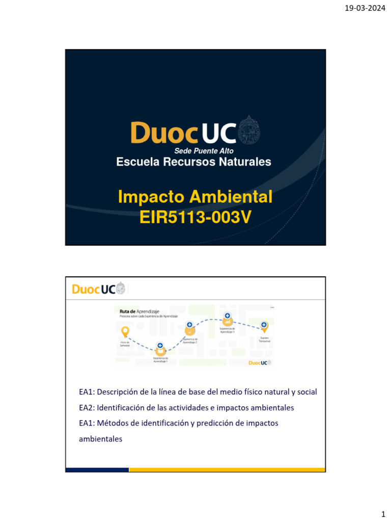 Evaluación de Impacto Ambiental en Proyectos | PDF | Entorno natural ...