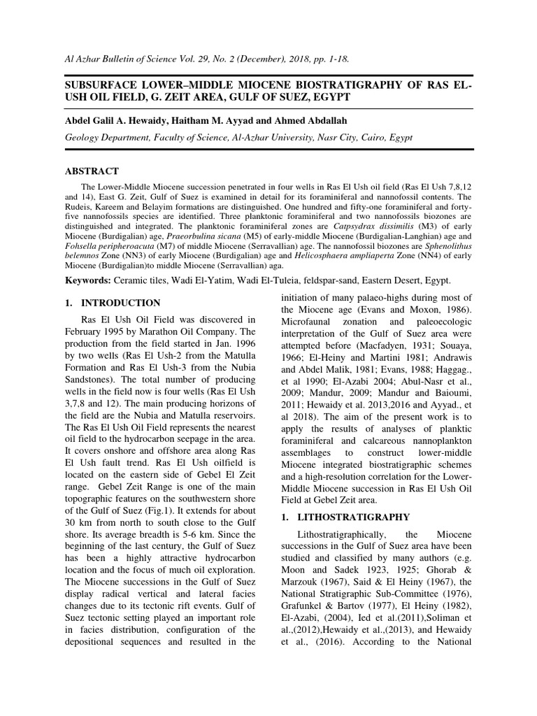 ABSB - Volume 29 - Issue Issue 2-D - Pages 1-18 | PDF | Stratigraphy ...