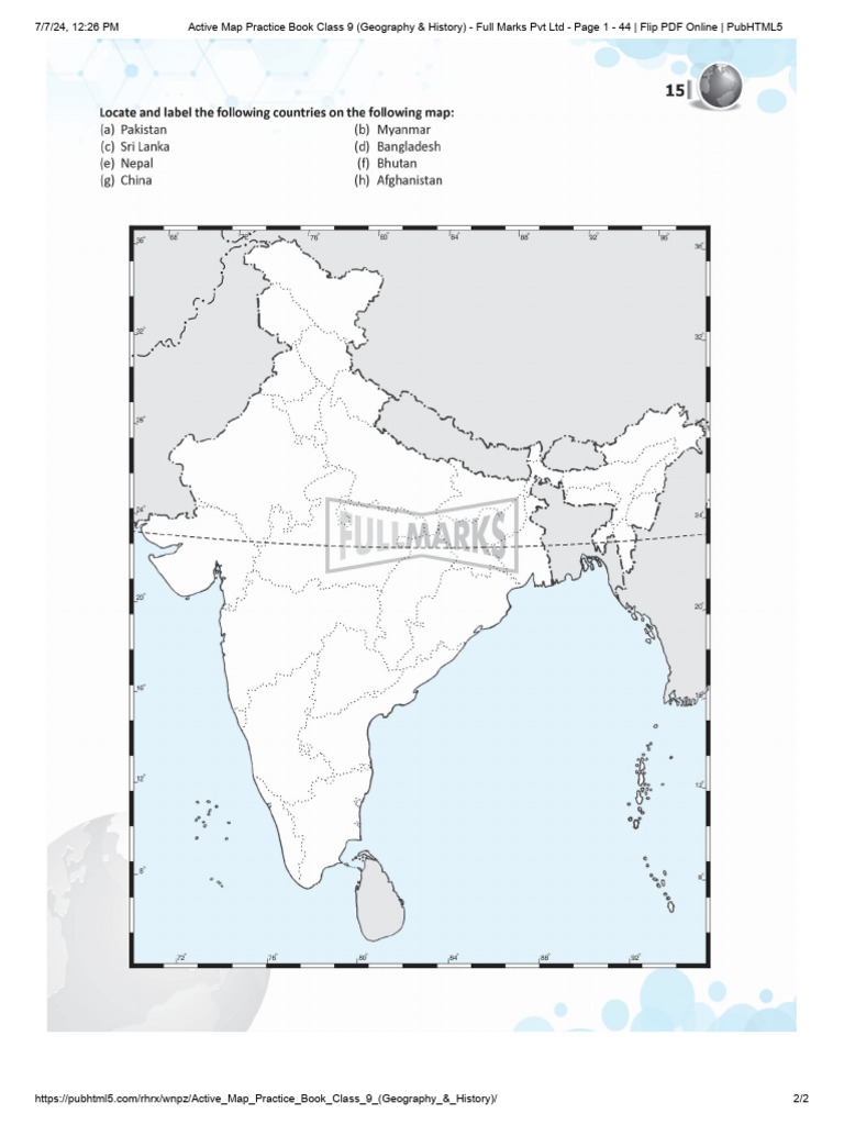 Class 9 Geography & History Maps | PDF