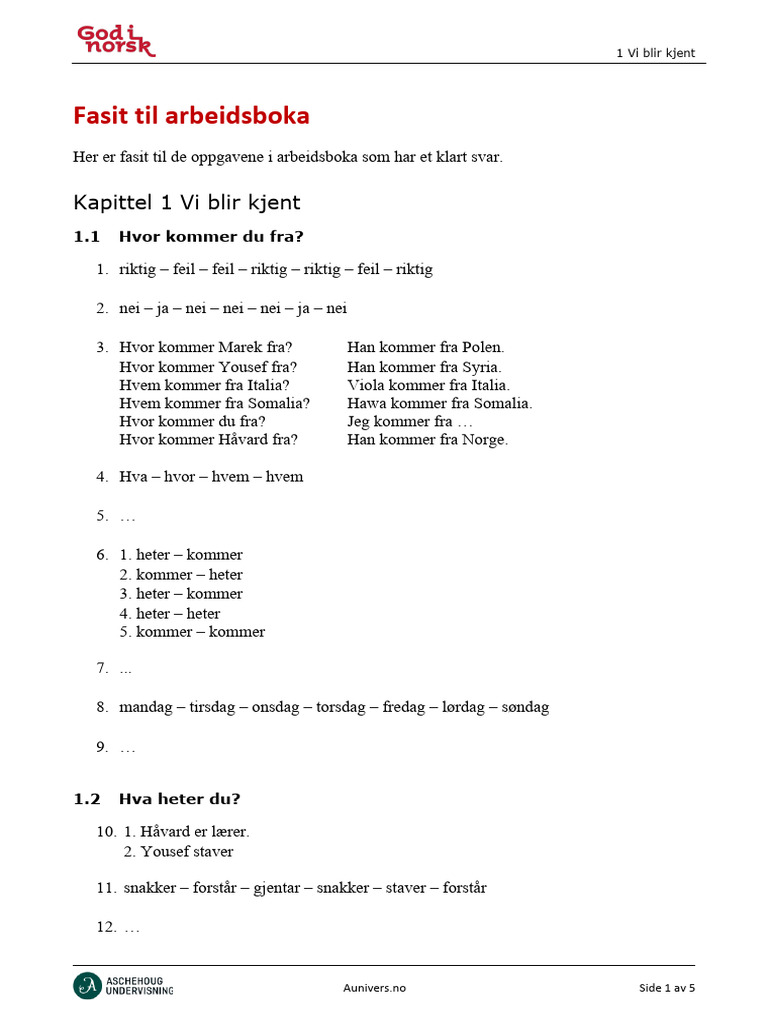 GIN1 K01 AB Fasit | PDF