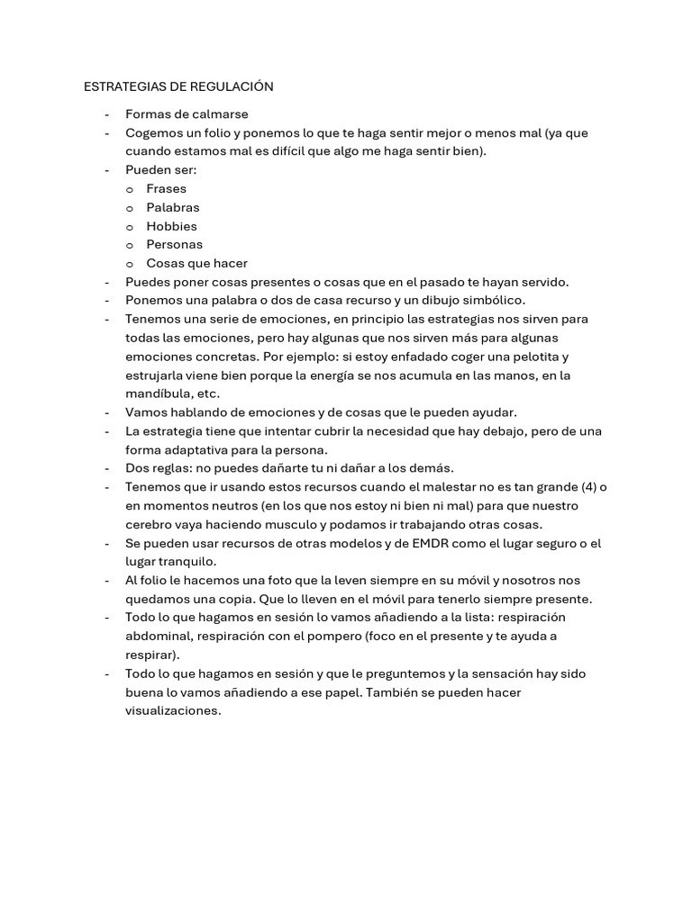 Estrategias para Regular Emociones | PDF | Crecimiento personal y ...
