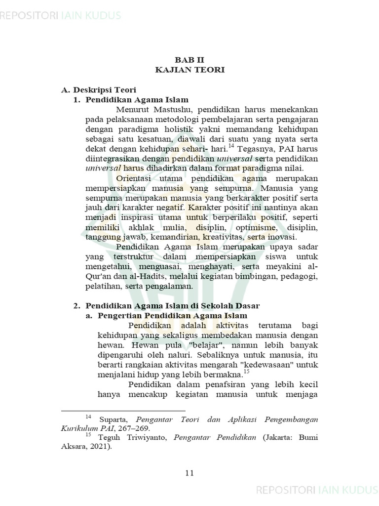 Pendidikan Agama Islam di Sekolah Dasar | PDF