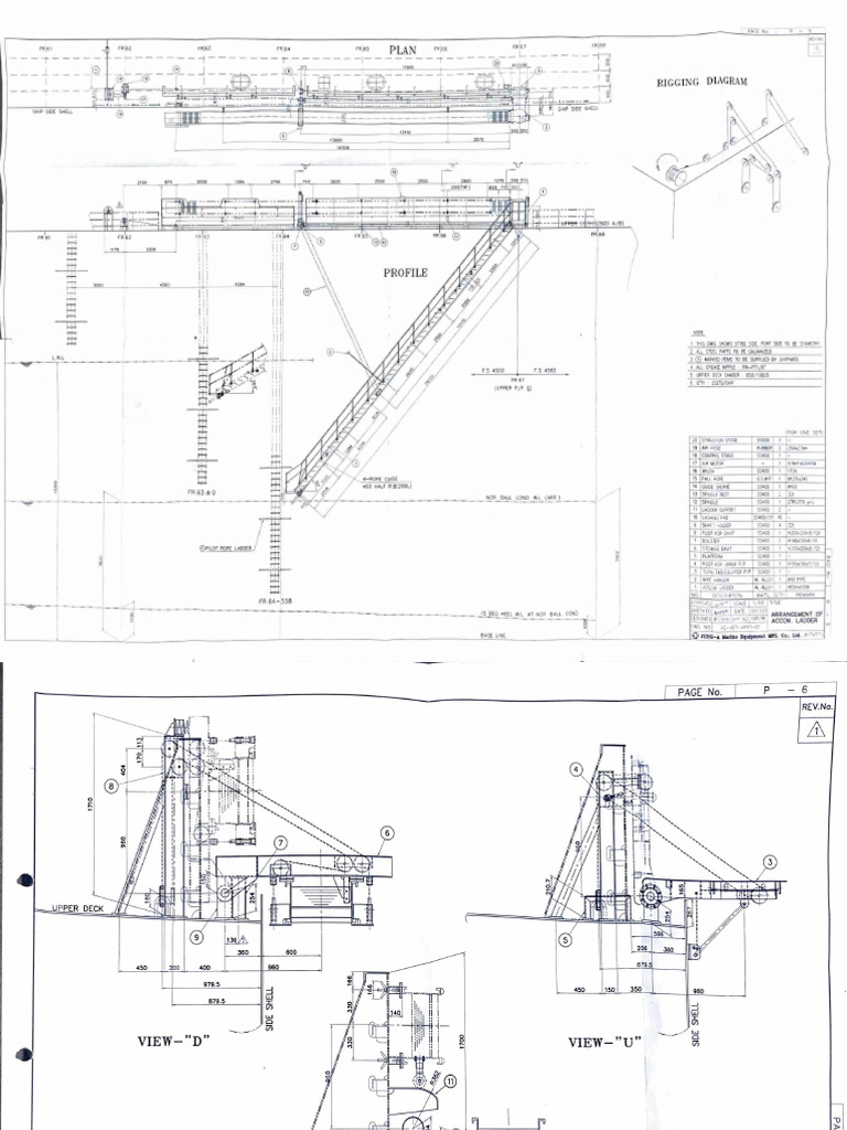 Accommodation Ladder Rigging Diagramm | PDF