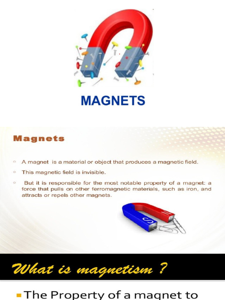 Presentation On Fun With Magnets | PDF