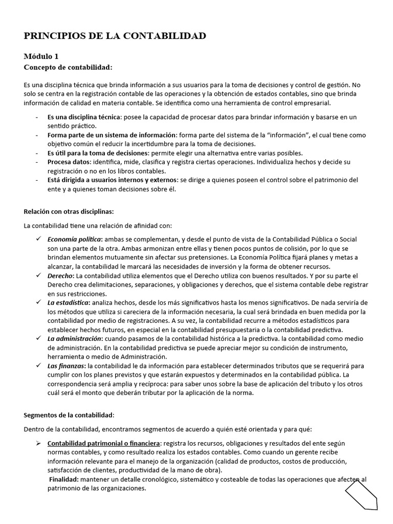 Los Principios de La Contabilidad | PDF | Contabilidad | Valor neto