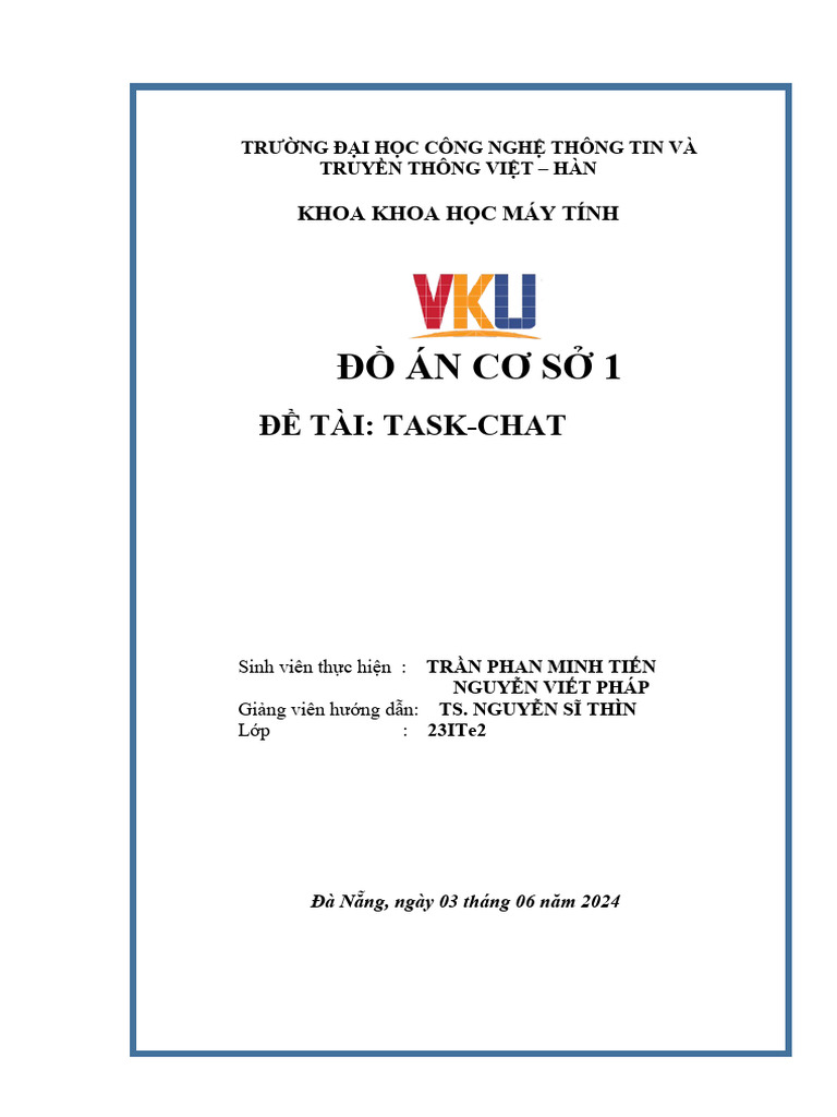 Do An Co So 1 | PDF