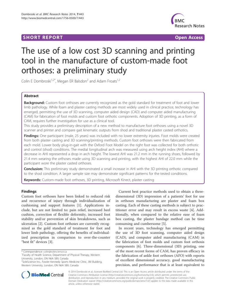 The Use of A Low Cost 3D Scanning and Printing | PDF | Technology ...