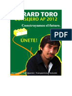 Programa Consejero AP 2012 Gerard Toro