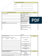 Operation Analysis Sheet: Determine and Describe Details of Analysis Action