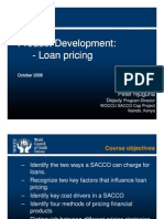 Product Development: - Loan Pricing Product Development: - Loan Pricing