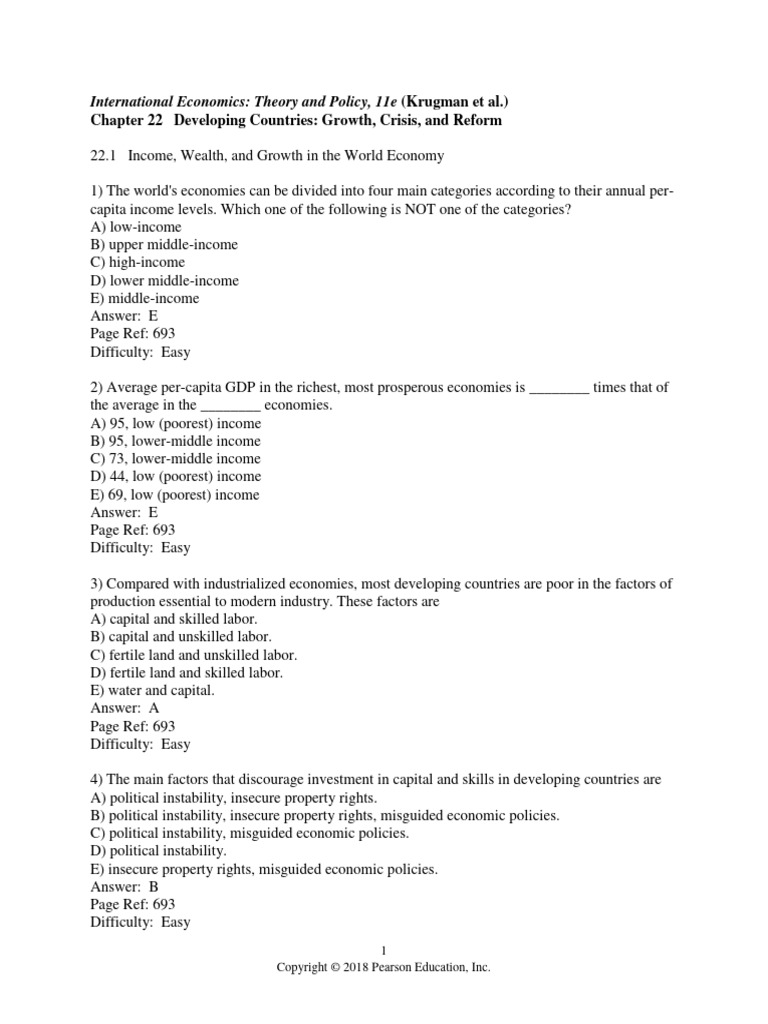 International Economics - Chapter 22 | PDF | Debt | Loans