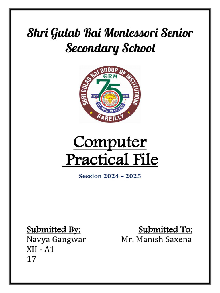 Practical File2 | PDF | Prices