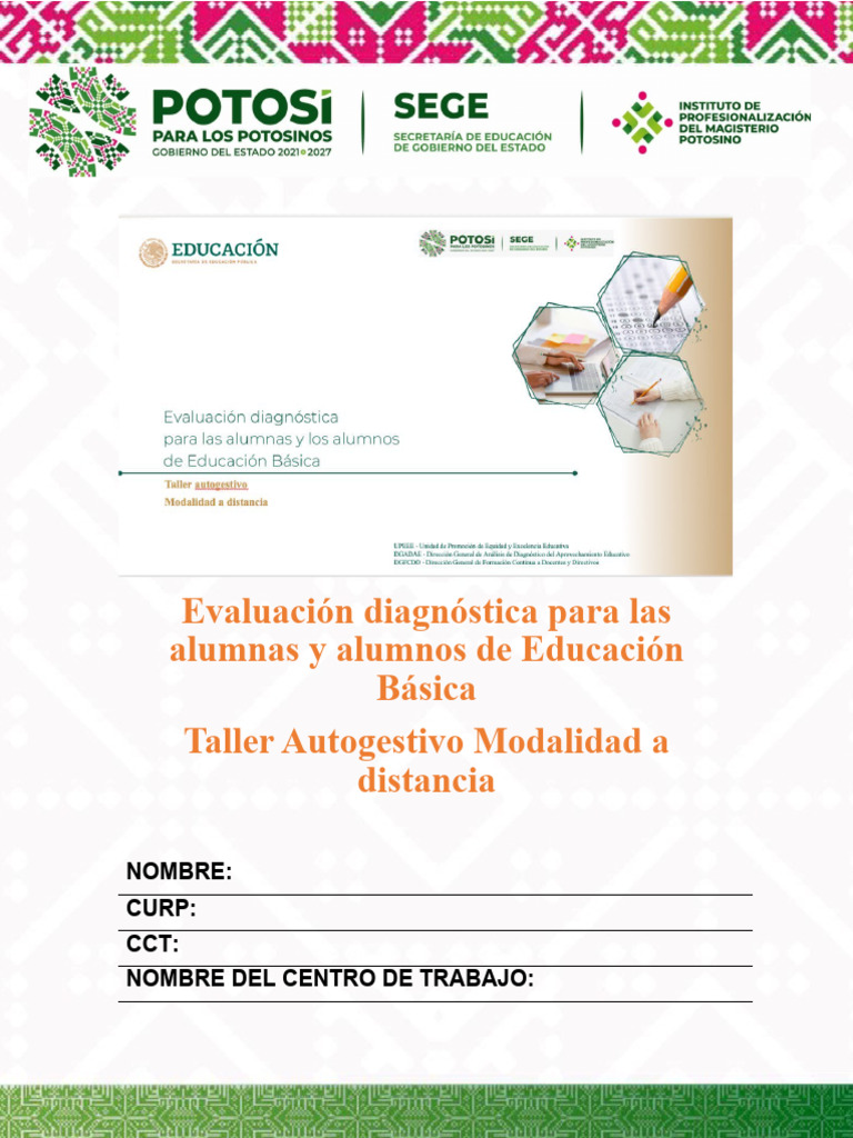 Cuadernillo A Entregar Ipmp | PDF | Evaluación | Educación primaria