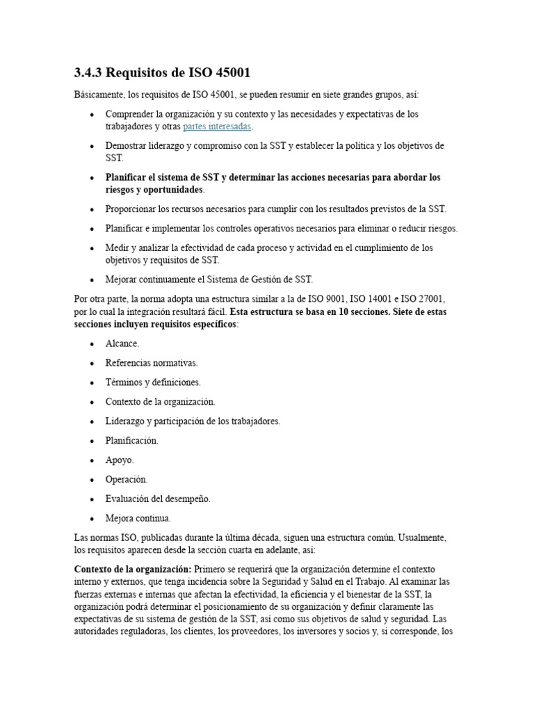 Guía de Requisitos ISO 45001 | PDF | Planificación | Business