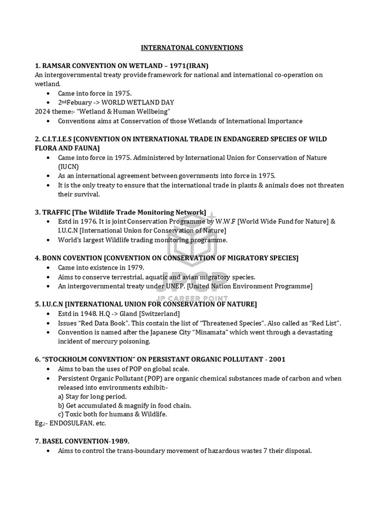 Internatonal Convention Pdf United Nations Framework Convention On
