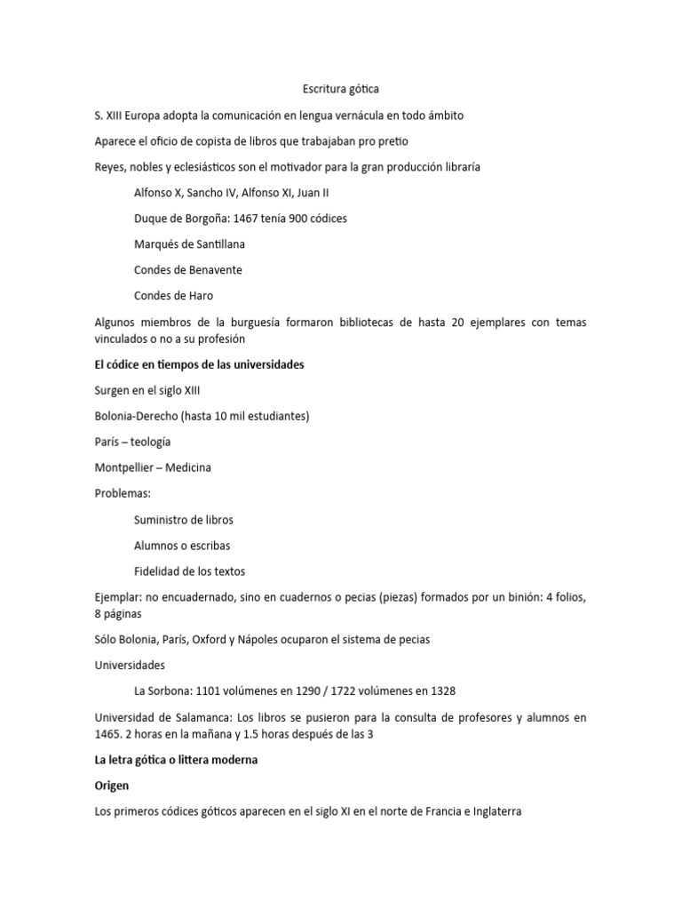 Caligrafía Gótica: Historia y Tipos | PDF | Caligrafía | Escritura