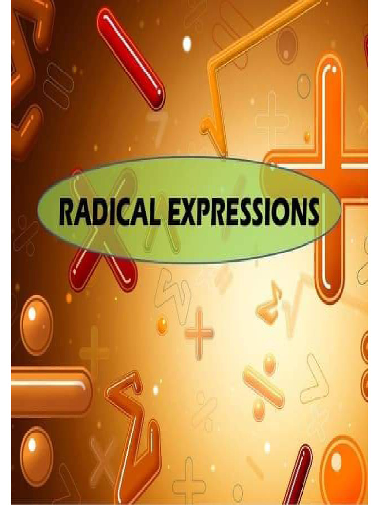 Radicals | PDF