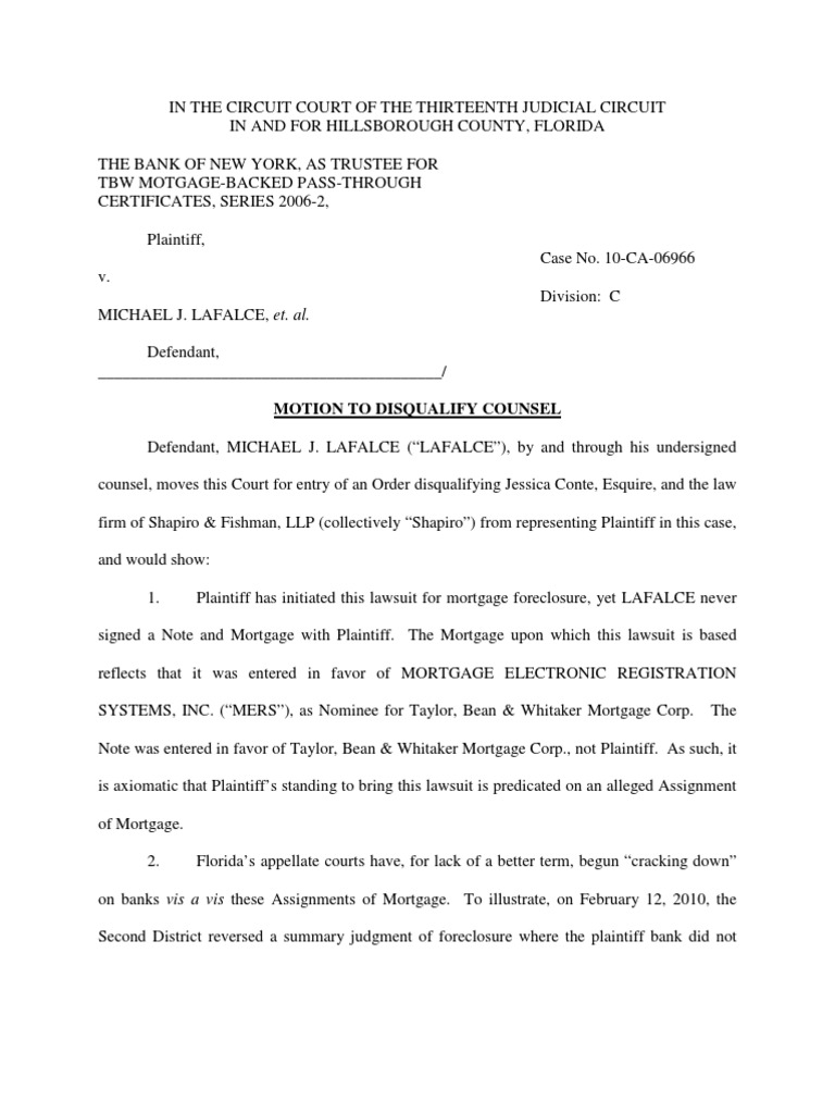 Mortgage assignment fraud picture