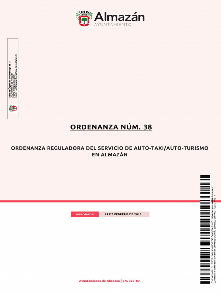 Otros ORDENANZA-38 | PDF | Licencia de conducir | Multa (pena)