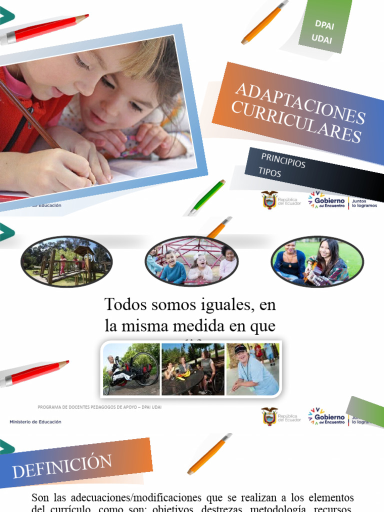 Adaptaciones Curriculares DPAI UDAI | PDF | Plan de estudios | Evaluación