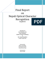 Towards Building a Nepali OCR General Report