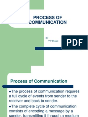 process of communication cycle