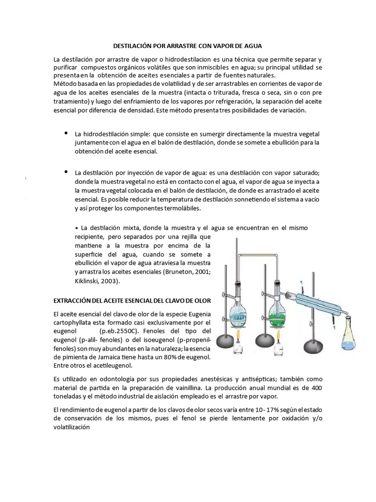 Practica N 6 | PDF | Destilación | Agua