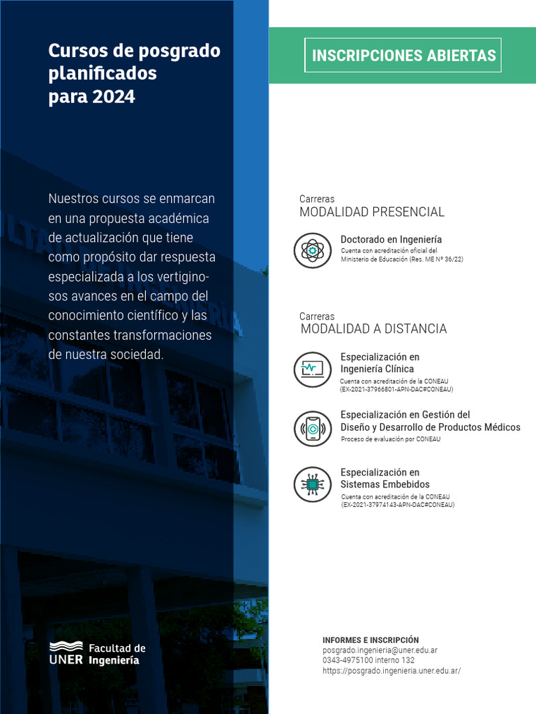 Cursos de Posgrado 2024: Inscripciones Abiertas | PDF