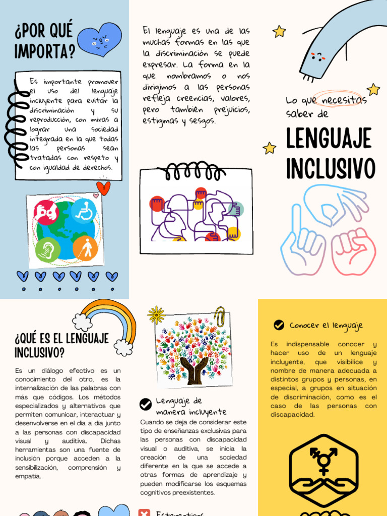 Importancia del Lenguaje Inclusivo | PDF | Discriminación | Invalidez