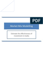 Lecture 9 - Marketing Mix Modelling