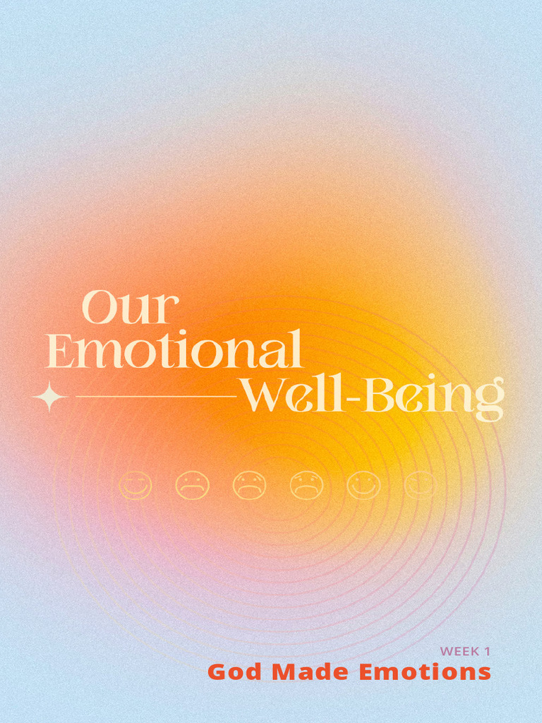 Our Emotional Well Being English Week 1 | PDF | Emotions | God